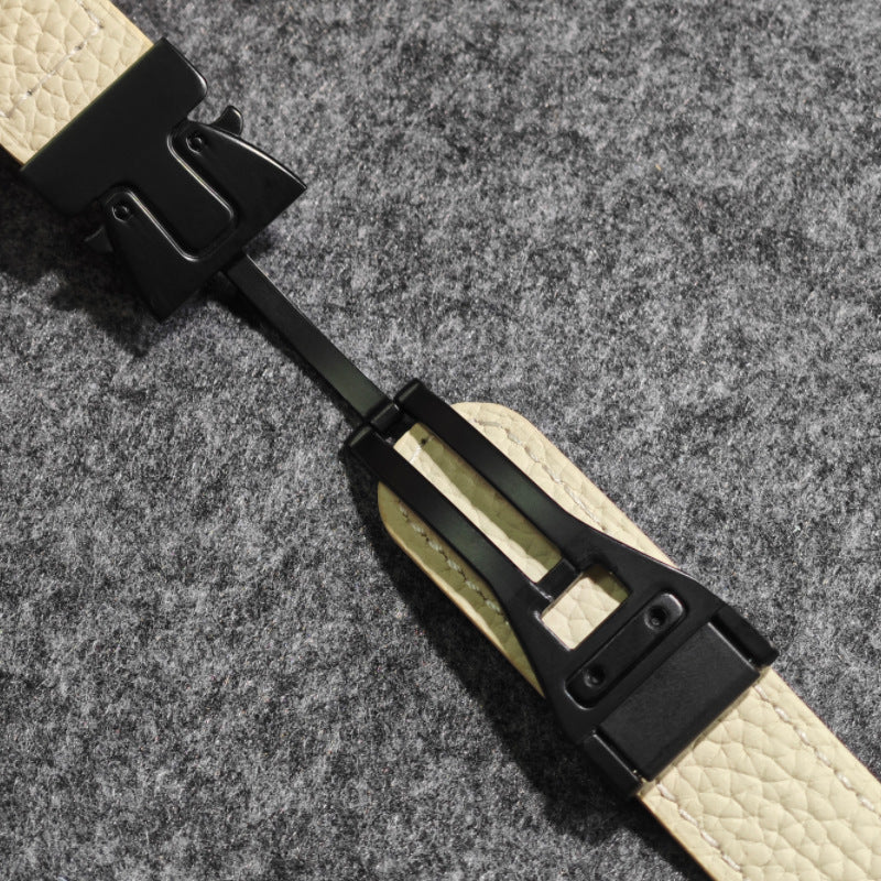 Curea din piele cu cataramă magnetică pentru Apple Watch