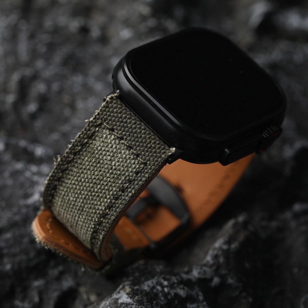 Lærremsrem til Apple Watch