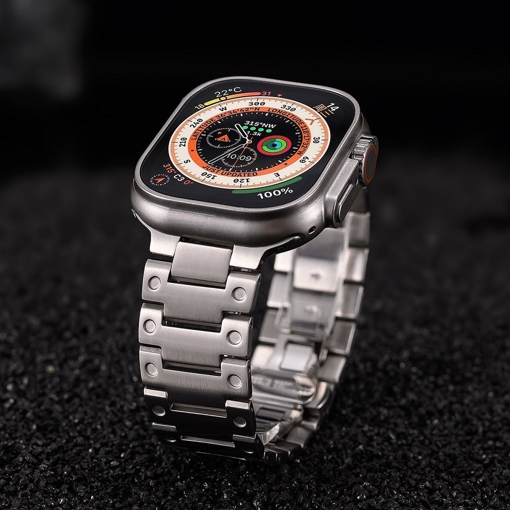 Pulseira Cloud Screw em Aço Inoxidável para Apple Watch
