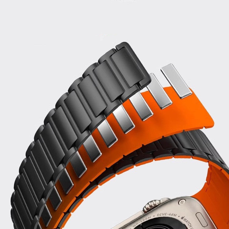 Tali jam gelung magnet silikon untuk Apple Watch