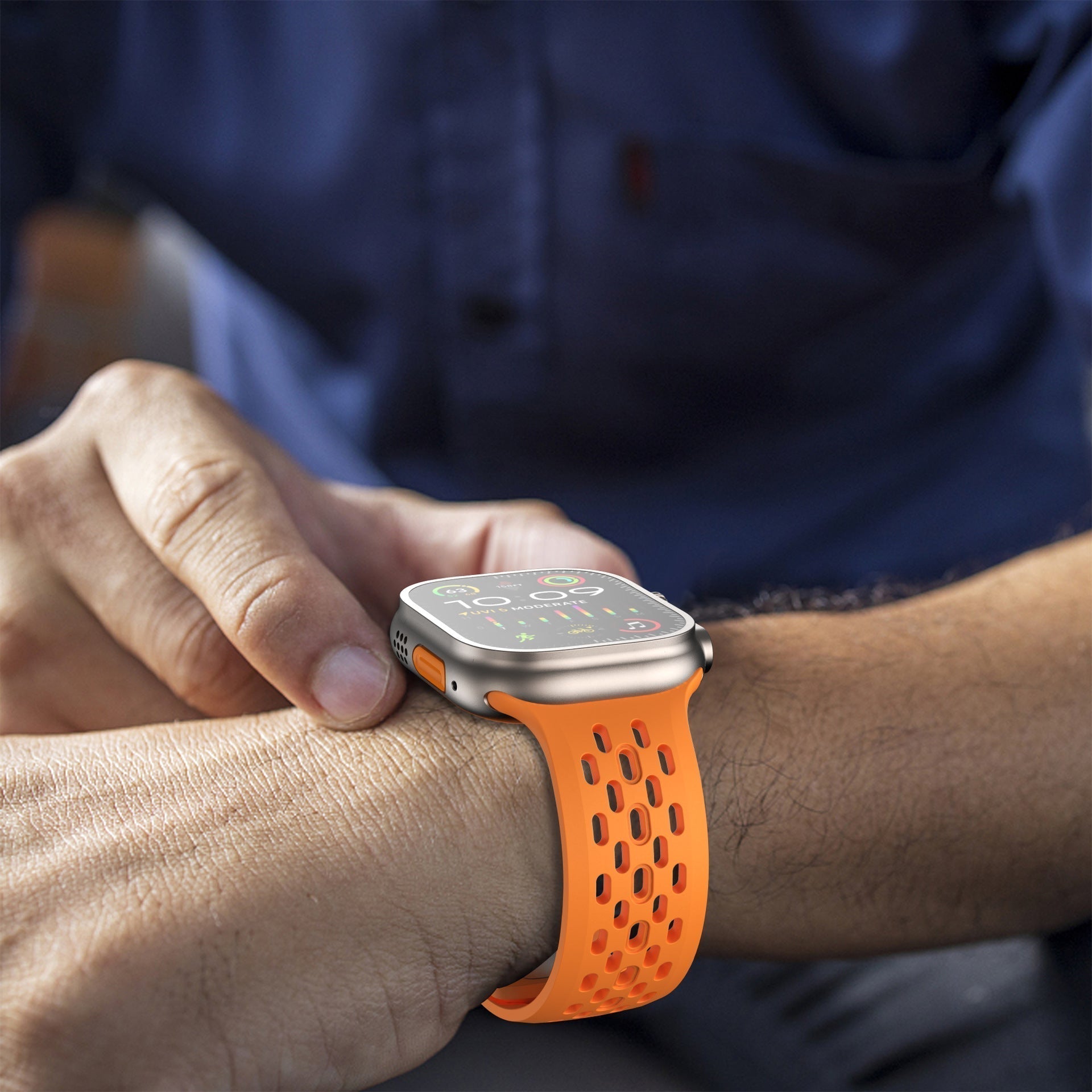 Tali Getah FKM Bernafas Untuk Apple Watch