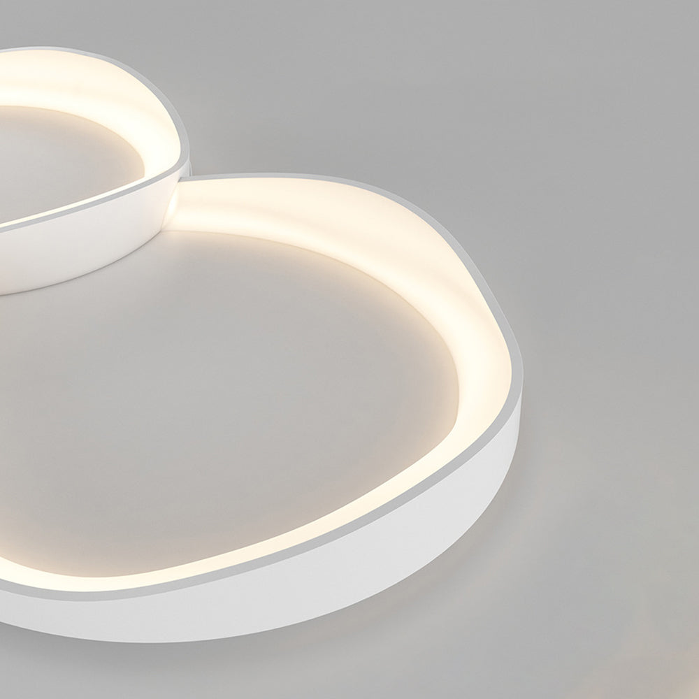 Arisha plafondlamp — moderne golf, dimbaar in drie kleuren