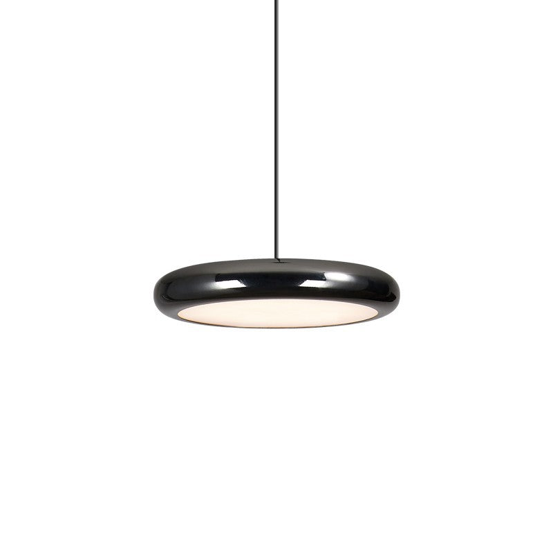 Aria Modern Minimalist Pendant Light — Red, Black, and Silver Metal Finish