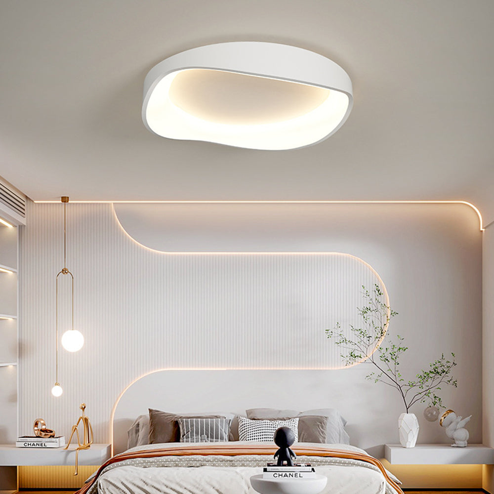 Arisha plafondlamp — moderne golf, dimbaar in drie kleuren