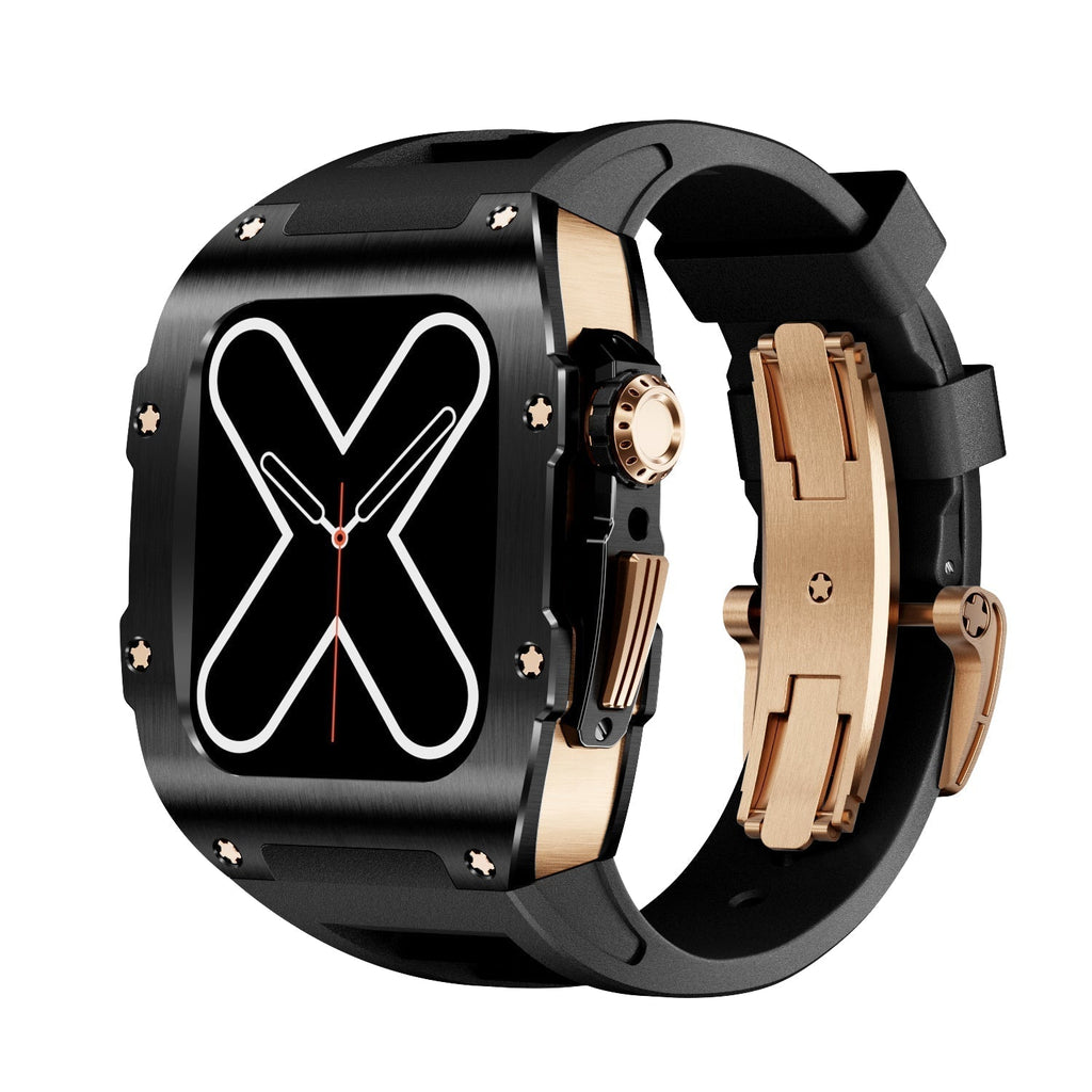 Siri RM 9009 - Sarung Jam Tangan Apple Hitam & Emas