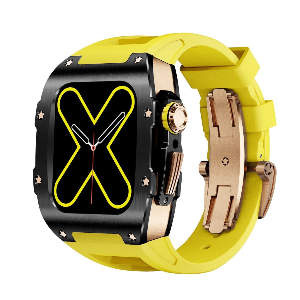 Siri RM 9009 - Sarung Jam Tangan Apple Hitam & Emas