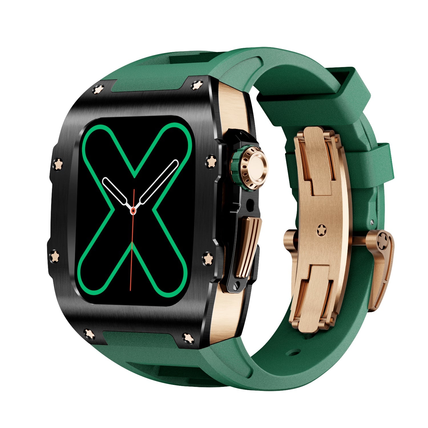 Siri RM 9009 - Sarung Jam Tangan Apple Hitam & Emas