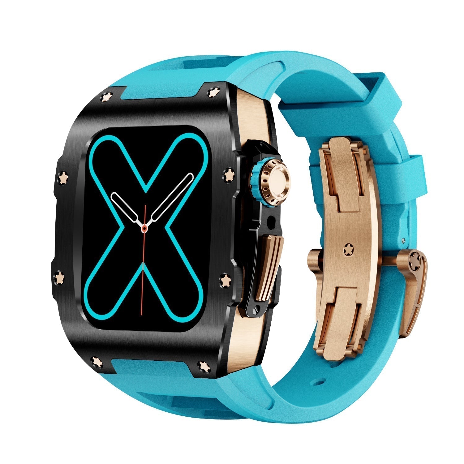 Siri RM 9009 - Sarung Jam Tangan Apple Hitam & Emas