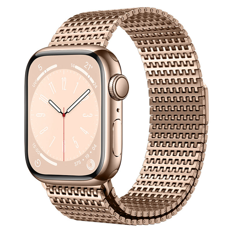 Banda magnética de acero inoxidable de diseño para Apple Watch