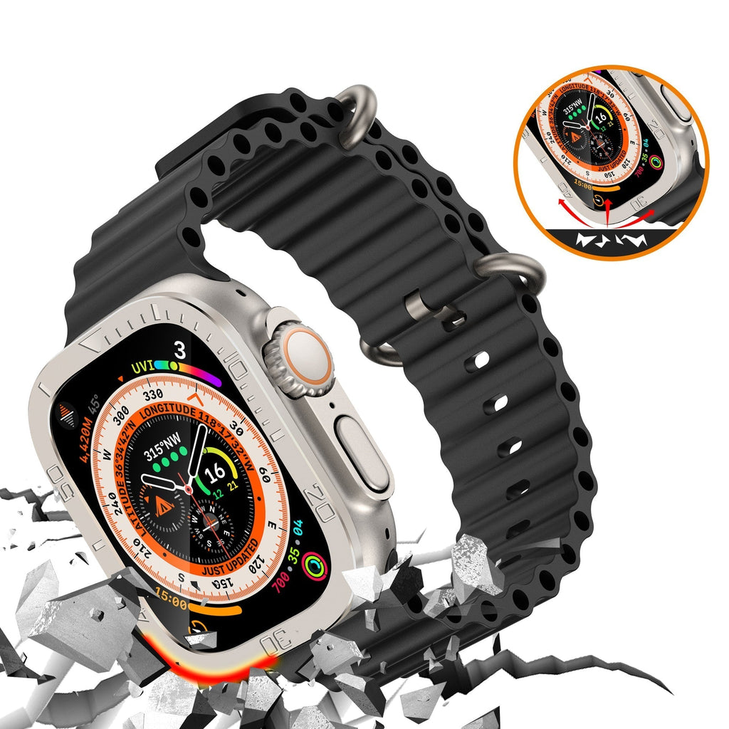 Gehärtetes Glas Displayschutz Vollständige Abdeckung Für Apple Watch Ultra / Ultra2