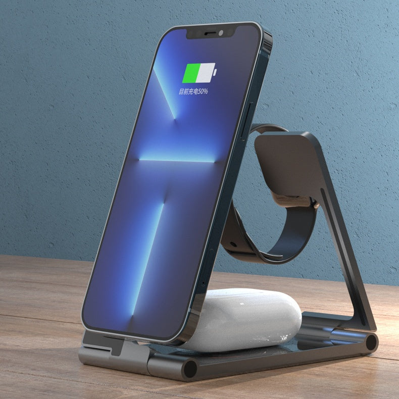 T25-3v1 Bezdrátová nabíjecí stanice pro hodinky Apple a iPhone