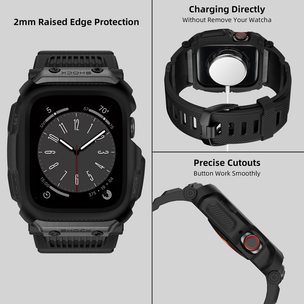 Kit de protecție pentru curea de ceas camuflaj pentru Apple Watch