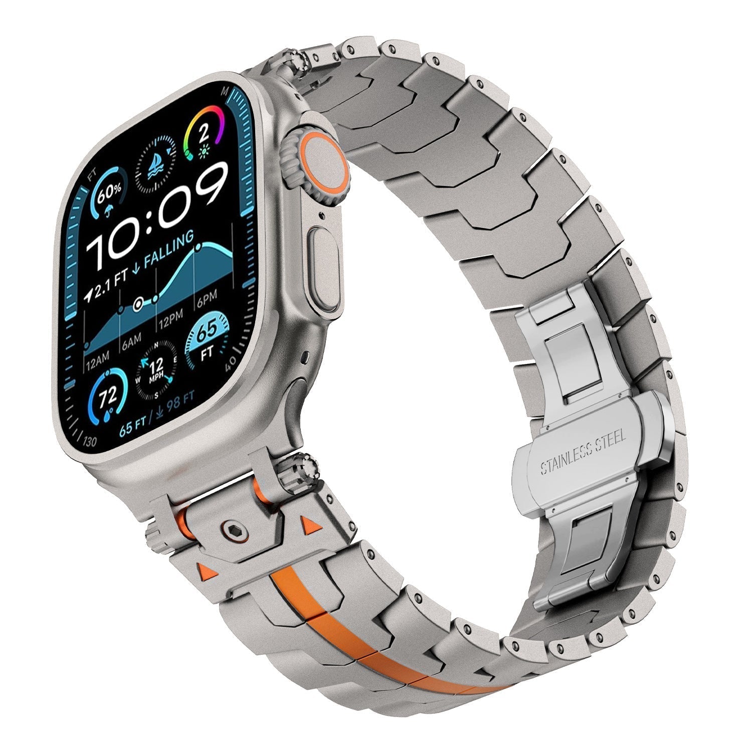 Mech Warrior fém óraszíj Apple Watch-hoz