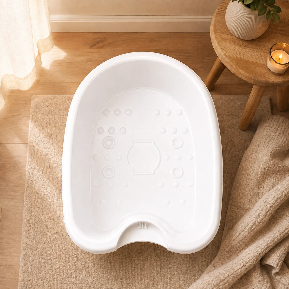 Ionic Foot Spa Basin – Warm Water Foot Soak, 30-Minute Auto Timer, Portable