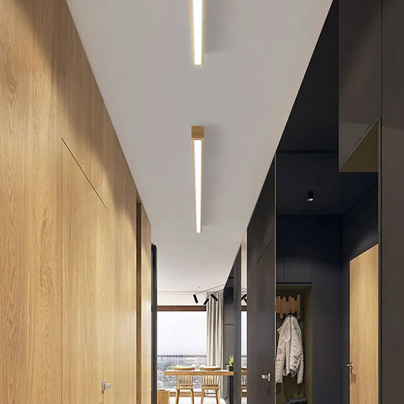 Arisha Linear Slim Wood Ceiling Light