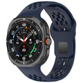 Correia de relógio desportiva em silicone respirável para Samsung Galaxy Watch7 Ultra 47mm
