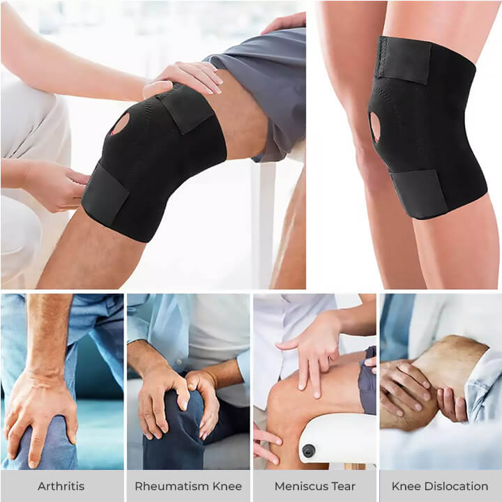Åben patella knæbandage