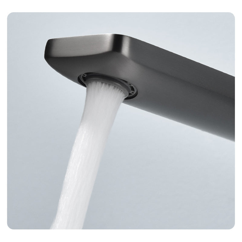 صنبور حوض حمام مثبت على الحائط بمقبض واحد مخفي