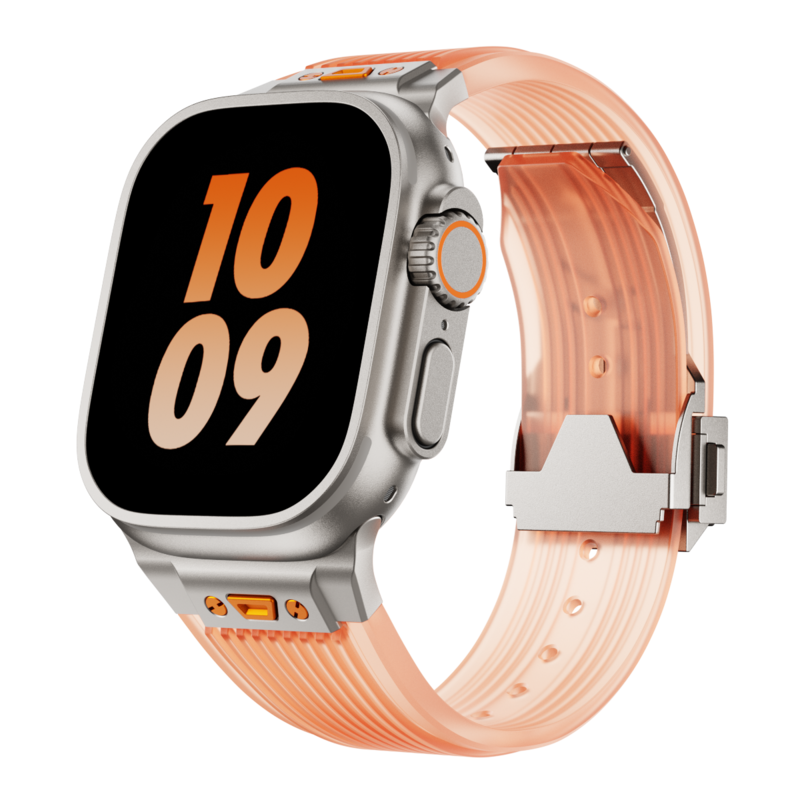 RM gennemsigtigt silikonearmbånd til Apple Watch