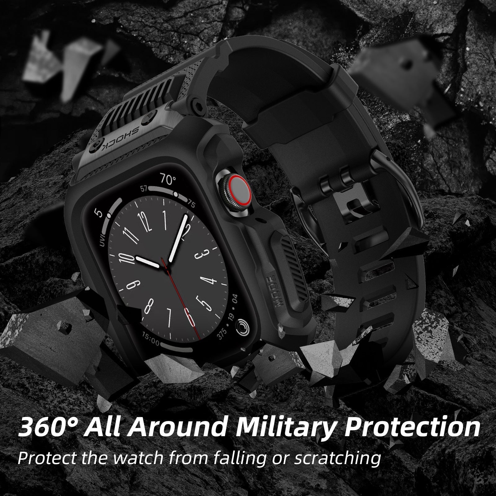 Kit de protecție pentru curea de ceas camuflaj pentru Apple Watch