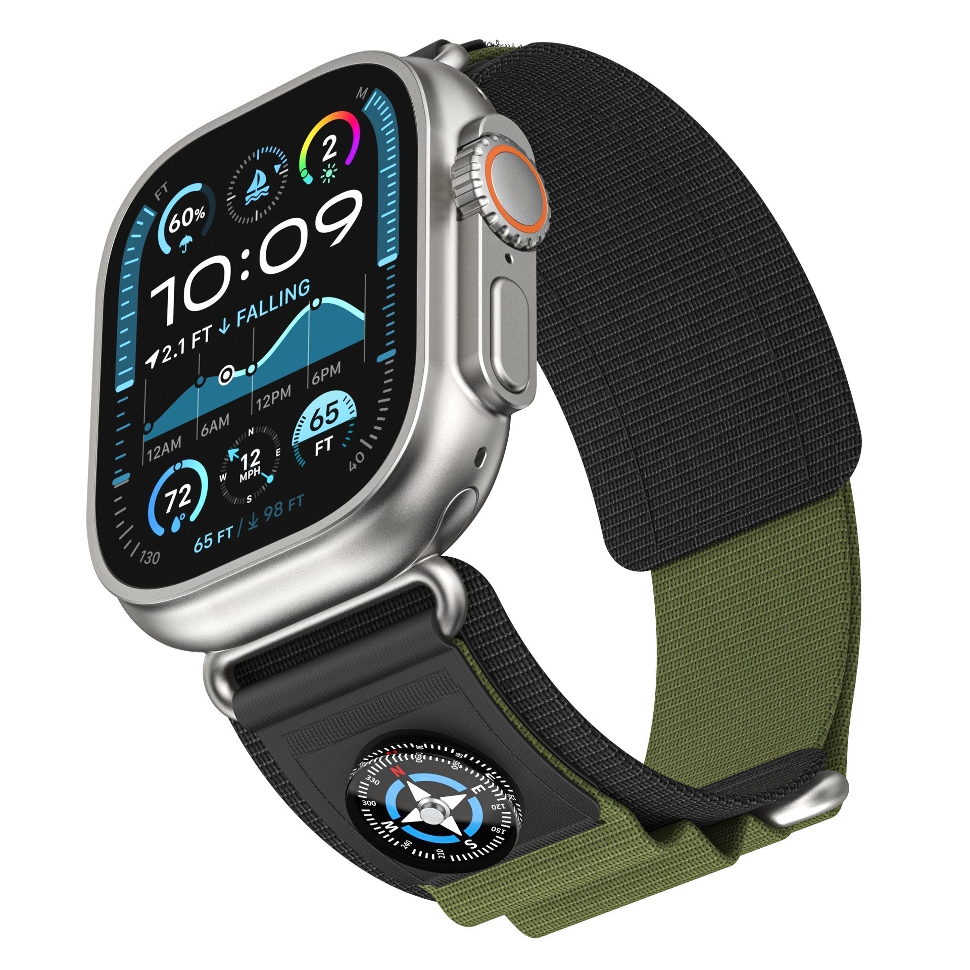 Cinturino a Loop in Nylon Compass per Apple Watch