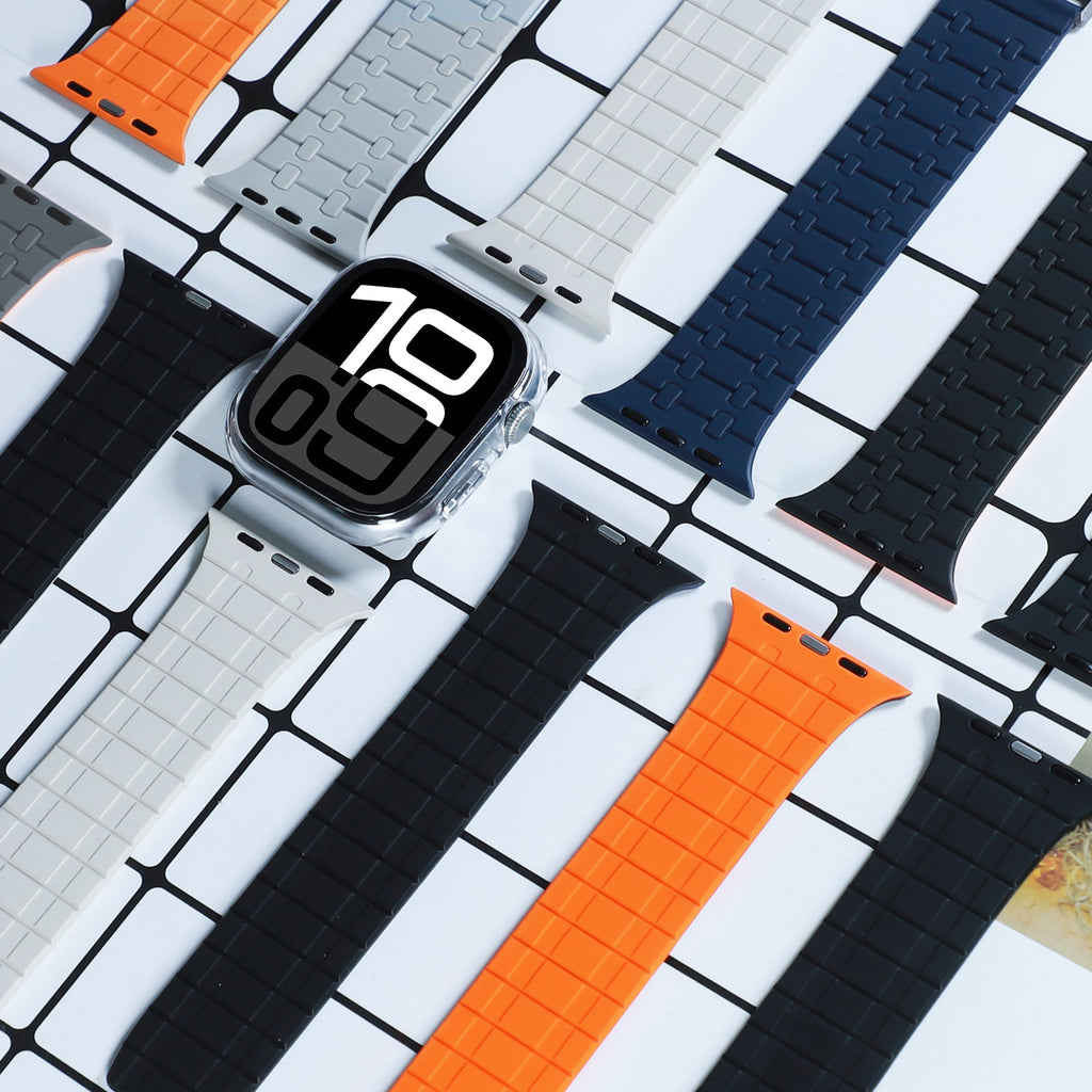 Tali Silikon Magnetik Untuk Apple Watch-Ditingkatkan