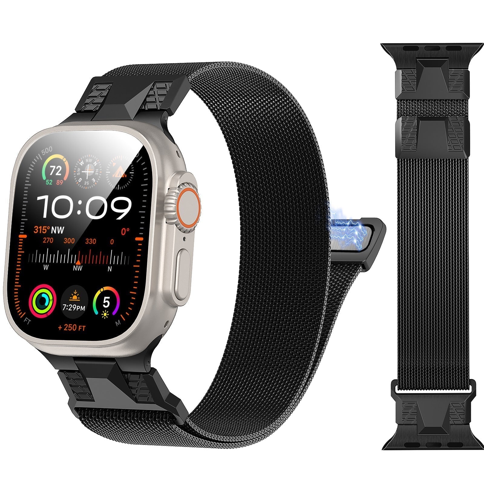Milanese Loop-reim med magnetisk spenne