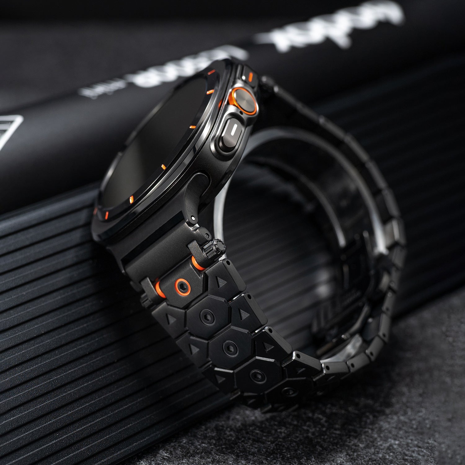 Luxus rozsdamentes acél szíj Samsung Galaxy Watch Ultra-hoz