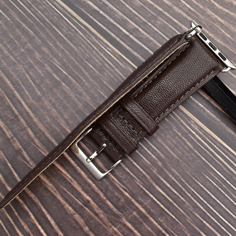 Geitenleren bandje voor Apple Watch