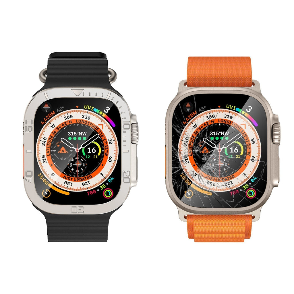 Gehärtetes Glas Displayschutz Vollständige Abdeckung Für Apple Watch Ultra / Ultra2