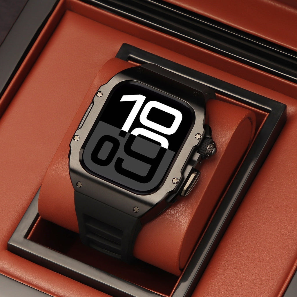 Elektrokémiailag bevont integrált módosítású fluoroelasztomer szíj Apple Watch-hoz