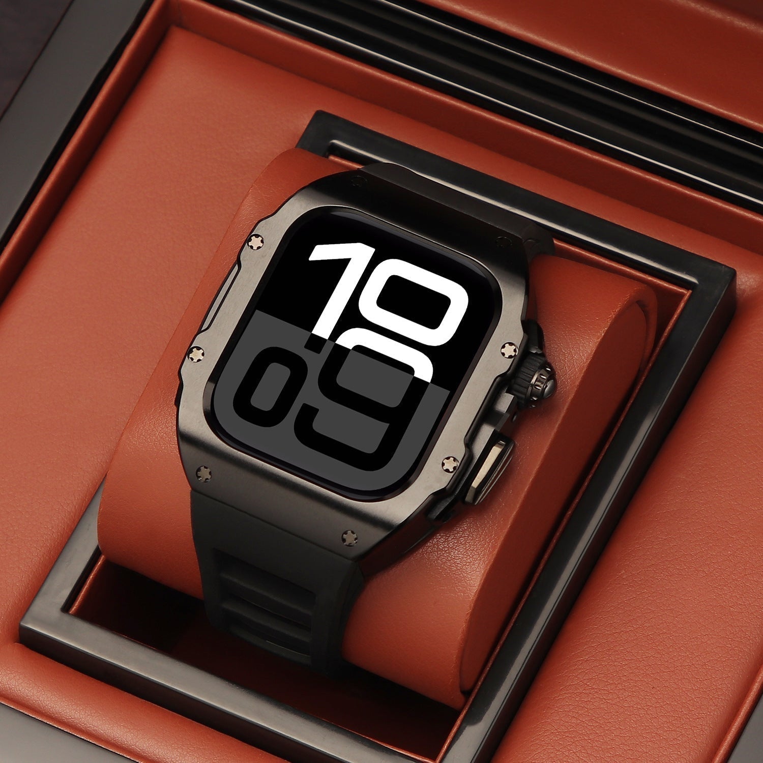 Elektrokémiailag bevont integrált módosítású fluoroelasztomer szíj Apple Watch-hoz