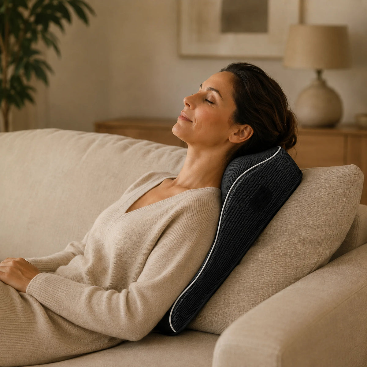 Shiatsu Neck & Back Massage Cushion – Kneading, Heat, Vibration & Airbag Lift