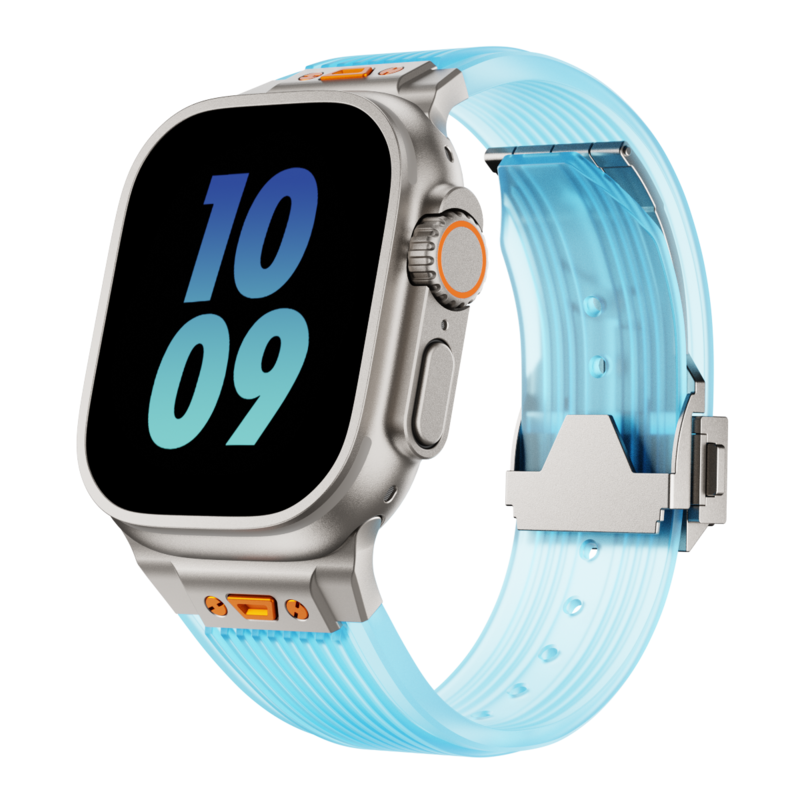 RM gennemsigtigt silikonearmbånd til Apple Watch