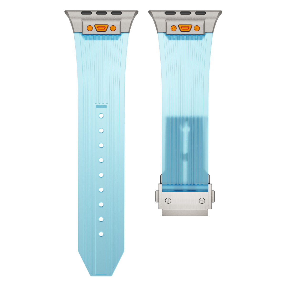 RM gennemsigtigt silikonearmbånd til Apple Watch