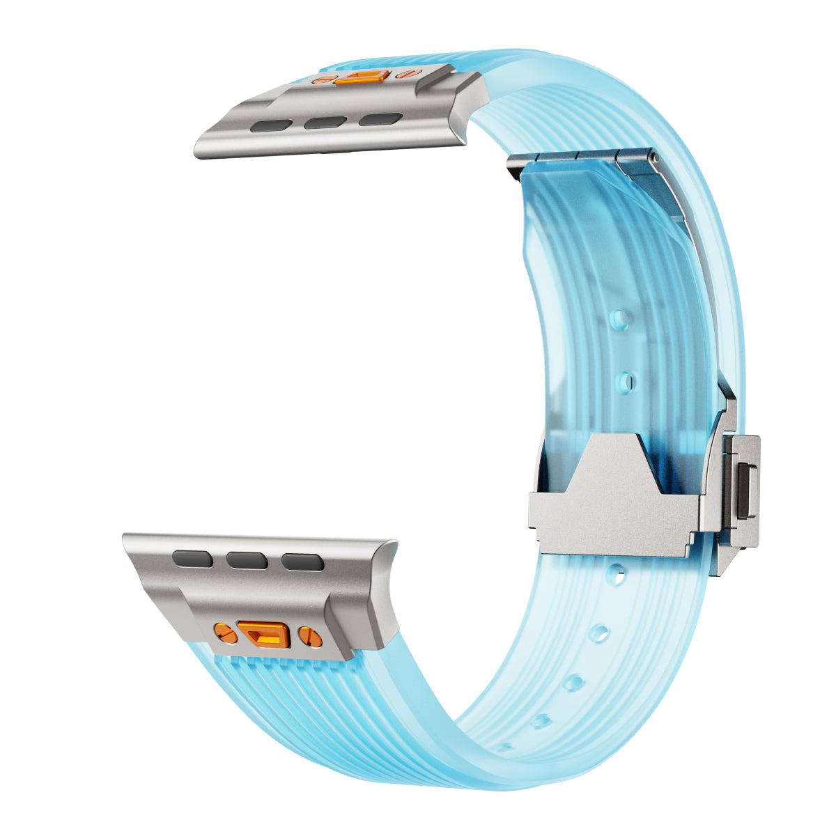 RM gennemsigtigt silikonearmbånd til Apple Watch