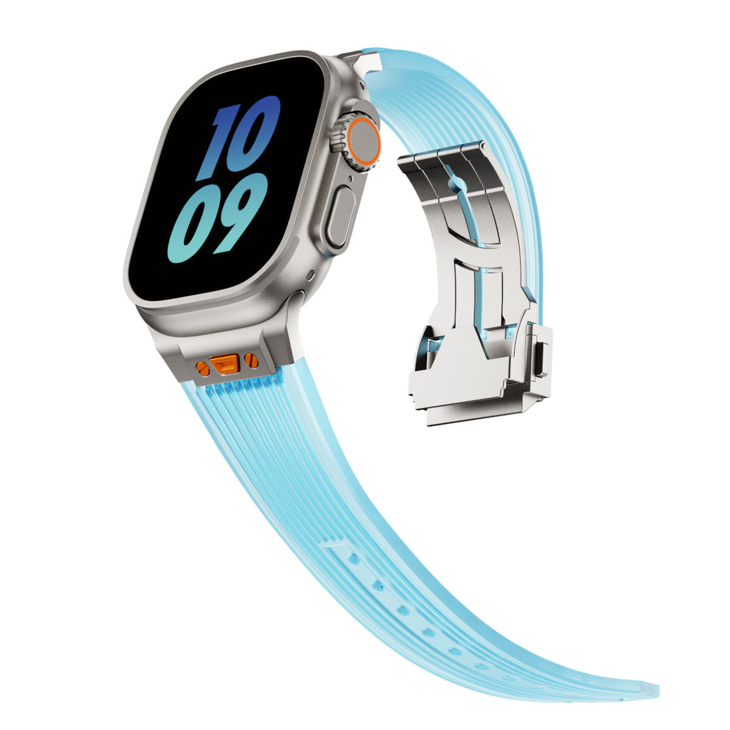 RM gennemsigtigt silikonearmbånd til Apple Watch
