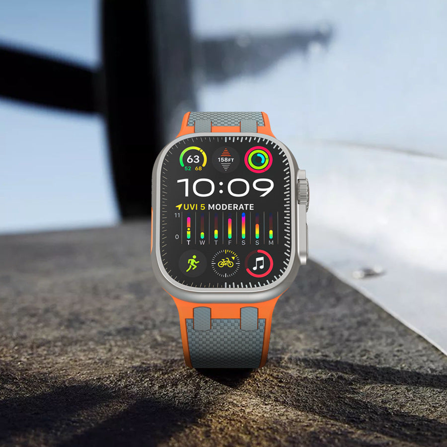 AP siliconen band met dubbele kleurmatching voor Apple Watch