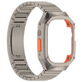 Banda de acero inoxidable con estuche para Apple Watch