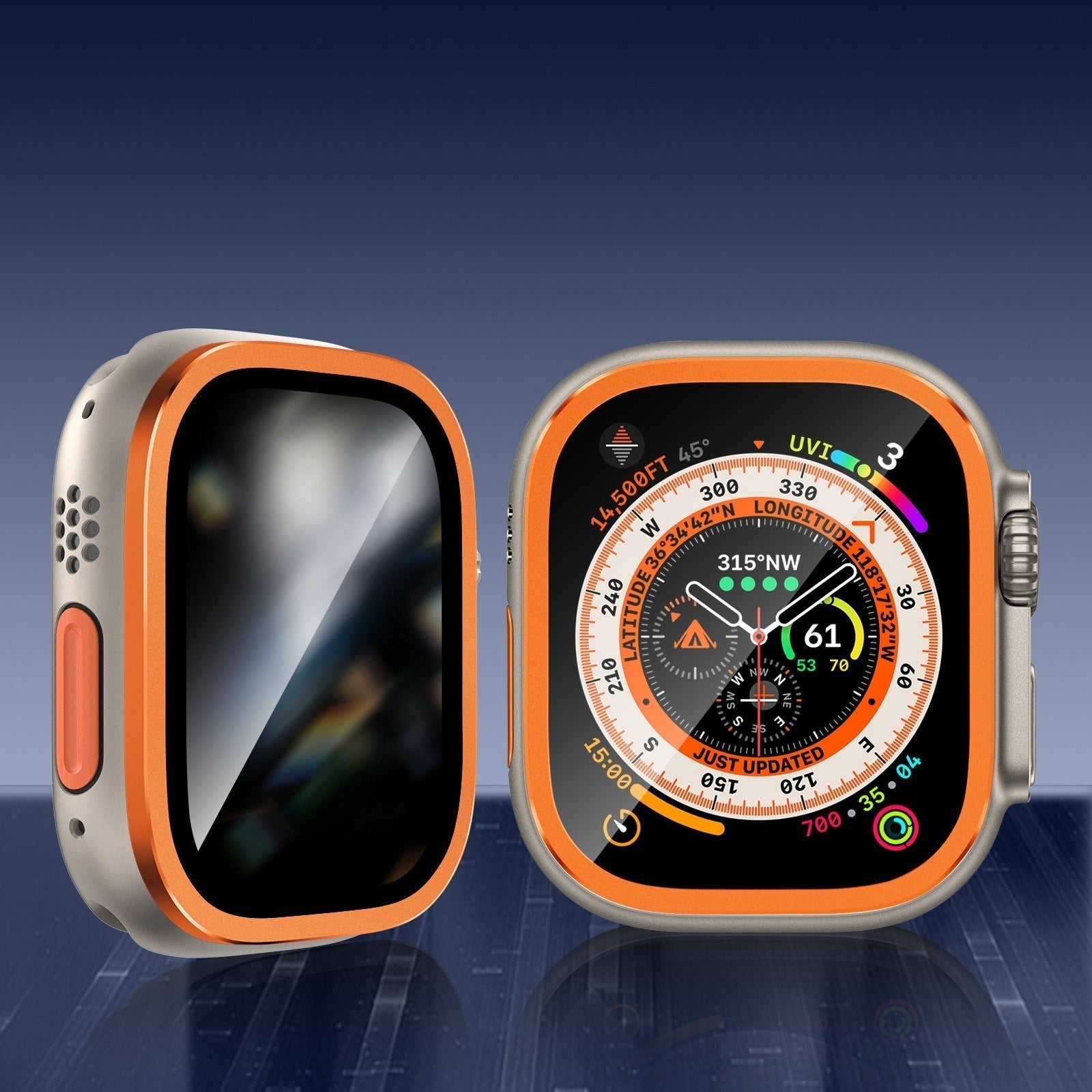 Titanový ochranný kryt obrazovky pro Apple Watch Ultra 2/Ultra (verze pro soukromí)