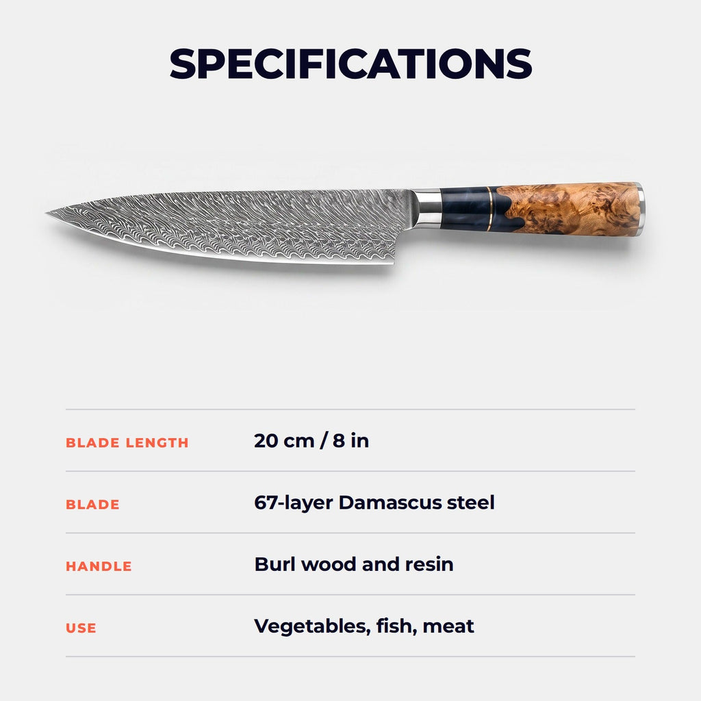 Hatori Ginkai 銀海 Series - Chef's Knife