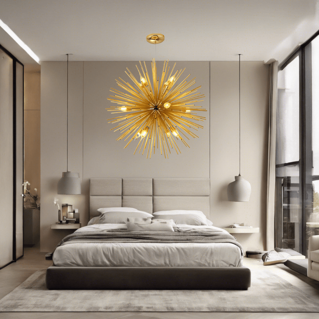 Lampadario a sospensione postmoderno a forma di fuoco d'artificio