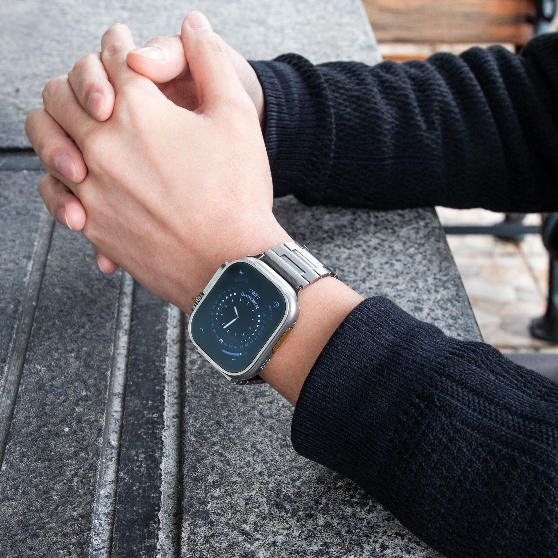 BG Titanium band voor Apple Watch