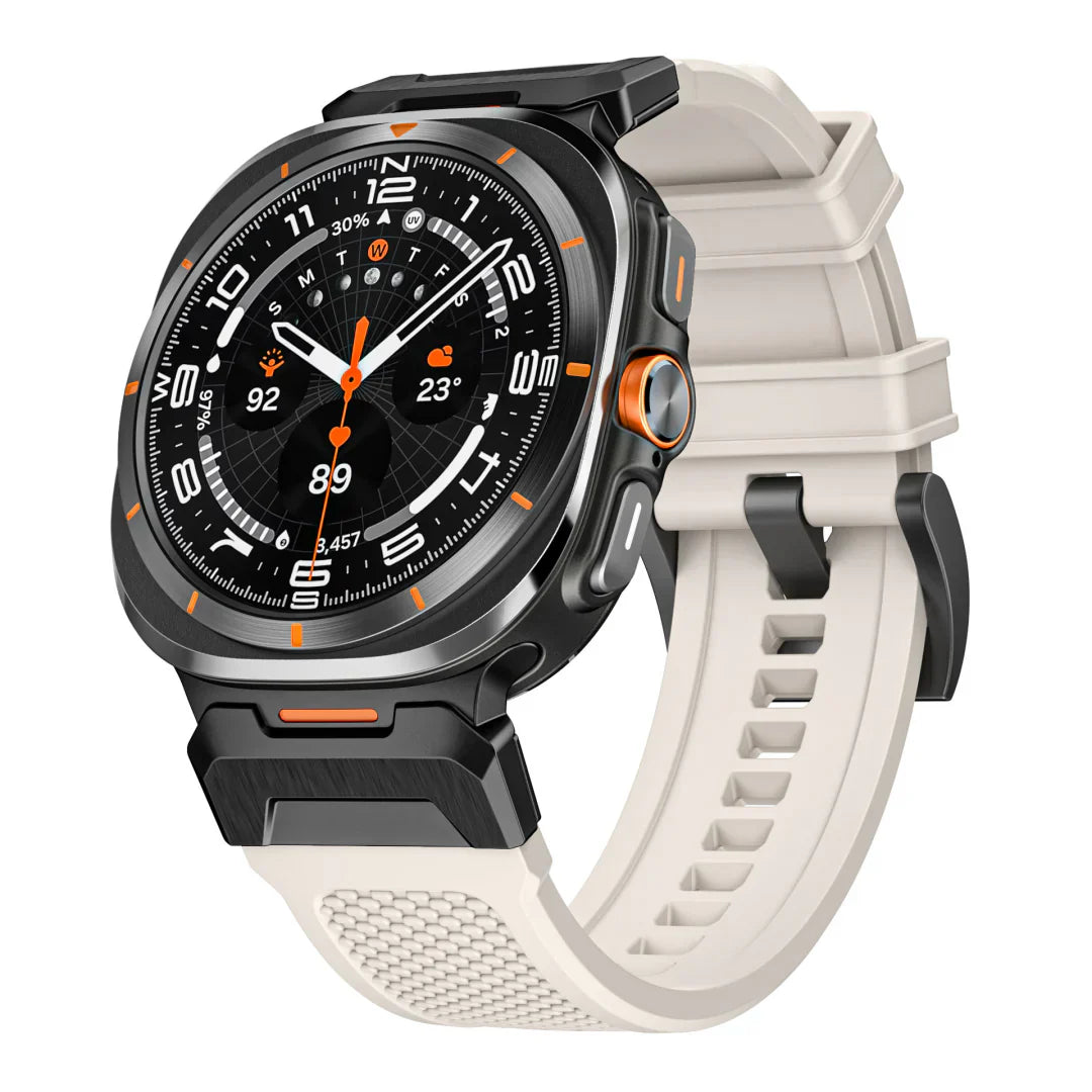 Taktiskt silikonarmband för Samsung Galaxy Watch Ultra