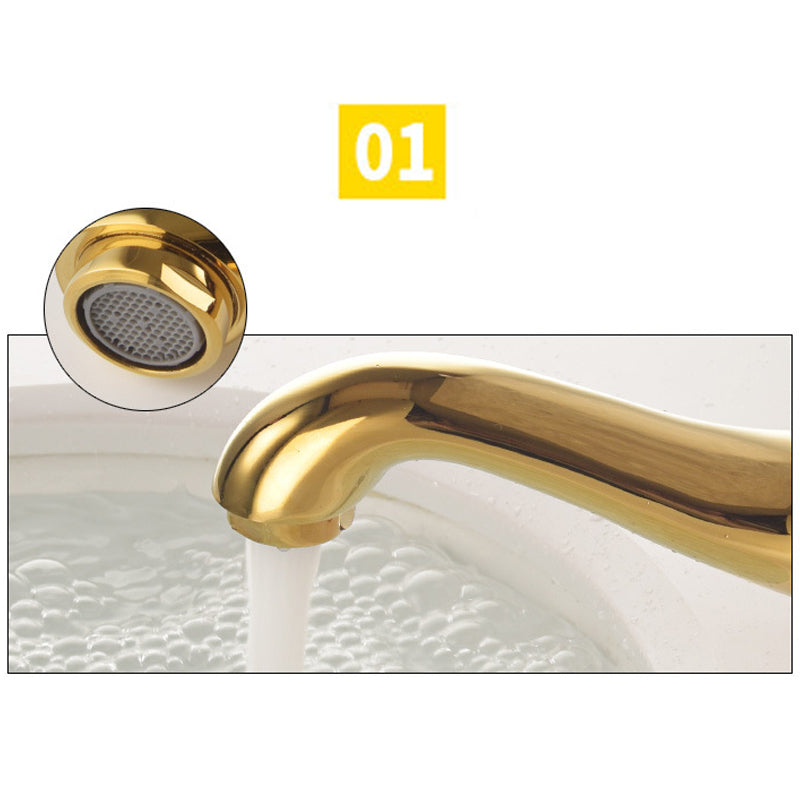 Antika 3 Delikli Geniş Yayılım Banyo Musluğu