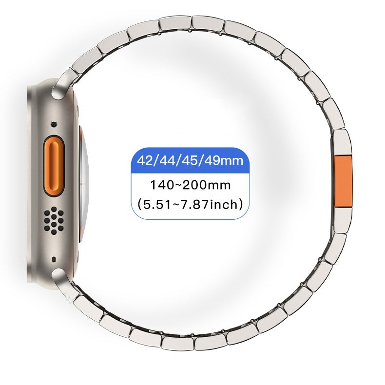 Prémium rozsdamentes acél mágneses csat szíj Apple Watch-hoz