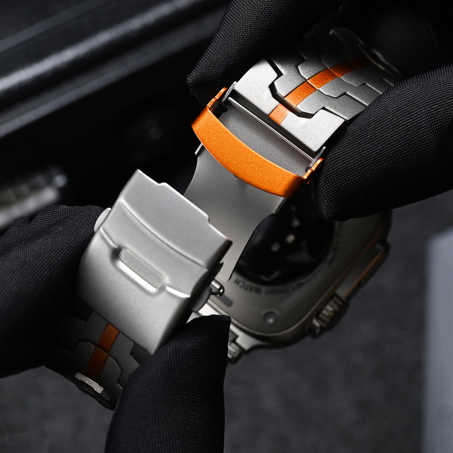 Mech Warrior fém óraszíj Apple Watch-hoz