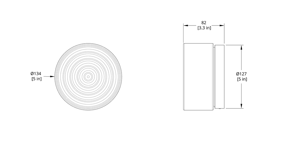 TML Ripple Lampu Dinding Moden – Penarafan IP65, Penutup Kaca Tempered, Lampu Dinding Dalaman dengan Suis Sentuh (Mentol E14 Disertakan)