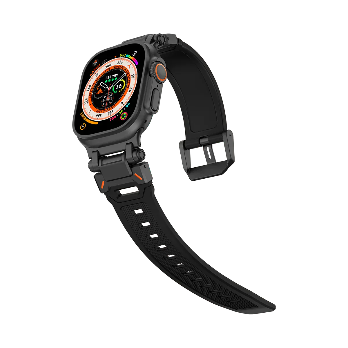 Új titán fém fej szilikon szíj Apple Watch-hoz
