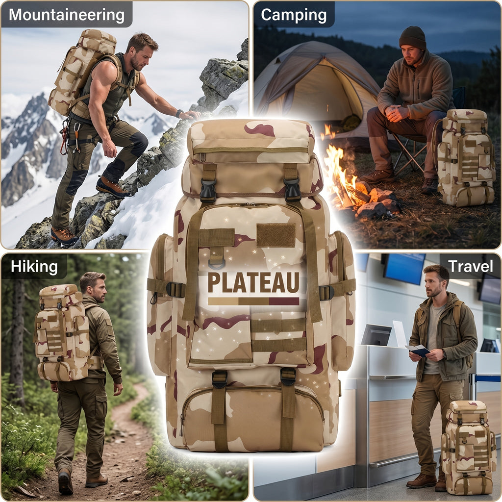 Sac à dos de randonnée tactique 80L